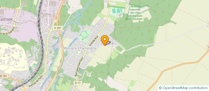 localisation de l'entreprise SCI DE LIPHARD  MORIGNY-CHAMPIGNY