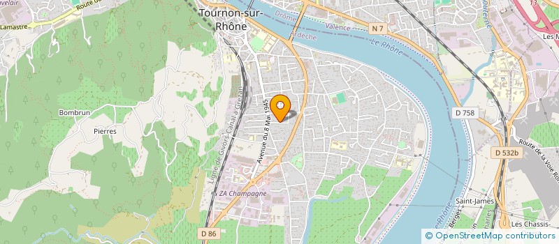 localisation de l'entreprise SCI DE LIRIEL à TOURNON-SUR-RHONE