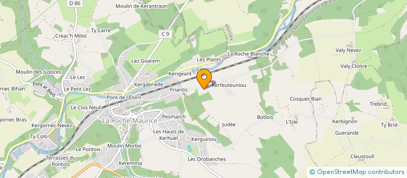 localisation de l'entreprise SCI DE LOC AR BRUC  LA ROCHE-MAURICE