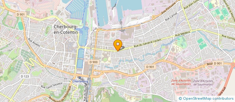 localisation de l'entreprise SCI DE LOCATION à CHERBOURG-EN-COTENTIN