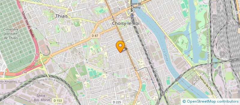 localisation de l'entreprise SCI DE LOCATION A.B.H à CHOISY-LE-ROI