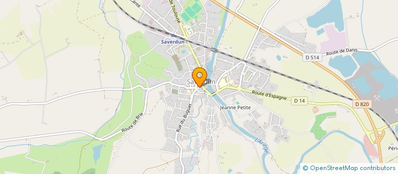 localisation de l'entreprise SCI DE LOCATION ANTONIN à SAVERDUN
