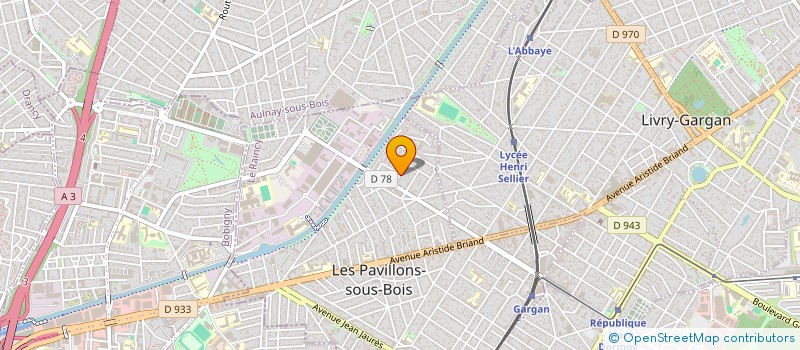 localisation de l'entreprise SCI DE LOCATION BOUGE GUILLAUME CESAR à LES PAVILLONS-SOUS-BOIS