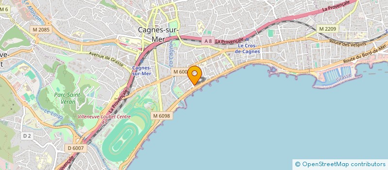 localisation de l'entreprise SCI DE LOCATION CCCB à CAGNES-SUR-MER