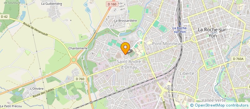 localisation de l'entreprise SCI DE LOCATION CHANTEMERLE à LA ROCHE-SUR-YON