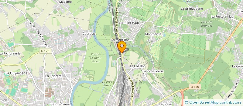 localisation de l'entreprise SCI DE LOCATION CHAPUIS  SAINTES