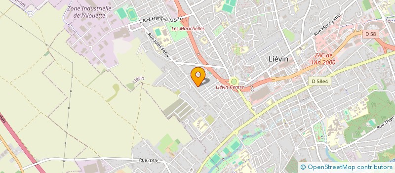 localisation de l'entreprise SCI DE LOCATION DU BOIS DE RIAUMONT  LIEVIN