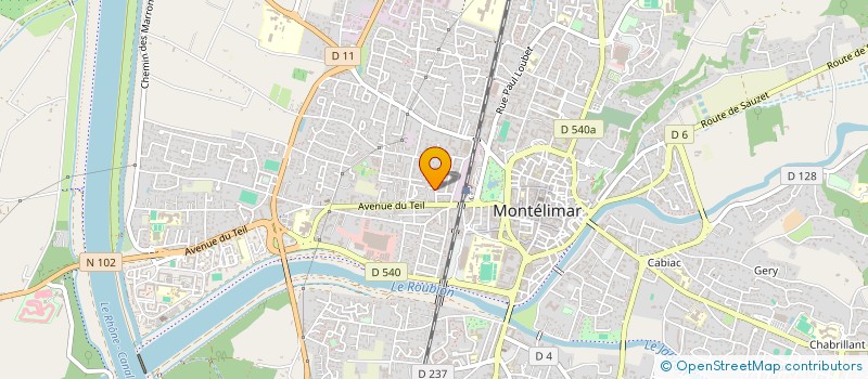 localisation de l'entreprise SCI DE LOCATION LES CHEVALIERS à MONTELIMAR