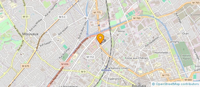 localisation de l'entreprise SCI DE LOCATION MPS  ROUBAIX