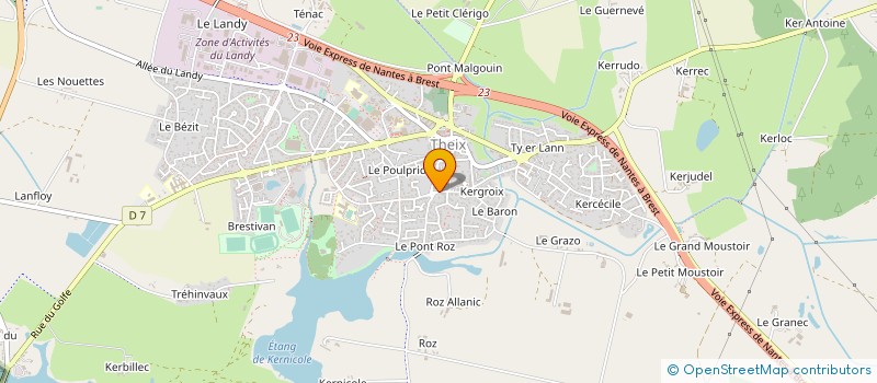 localisation de l'entreprise SCI DE LOCATION PATTE DE VELOURS  THEIX-NOYALO