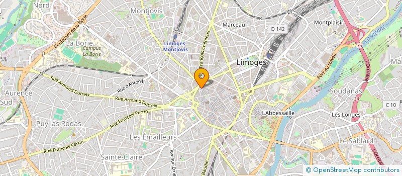 localisation de l'entreprise SCI DE LOCATION PCPM à LIMOGES