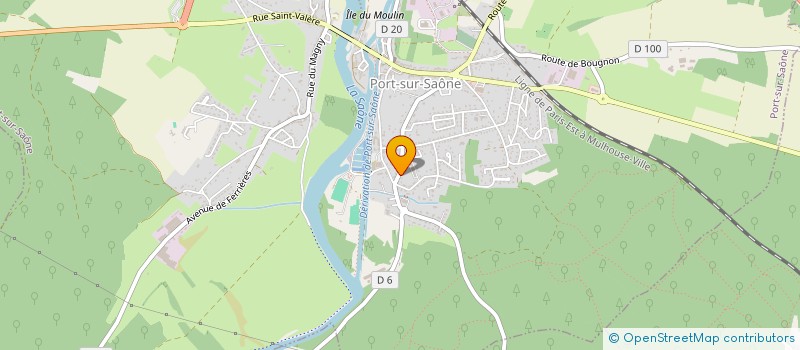 localisation de l'entreprise SCI DE LOCATION SCIL  PORT-SUR-SAONE