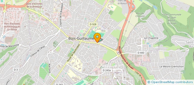 localisation de l'entreprise SCI DE LOCATION V2 à BOIS-GUILLAUME
