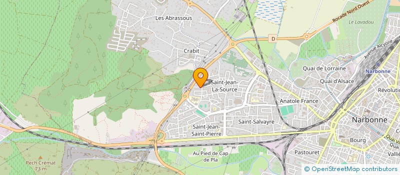 localisation de l'entreprise SCI DE LOCATION WAF à NARBONNE