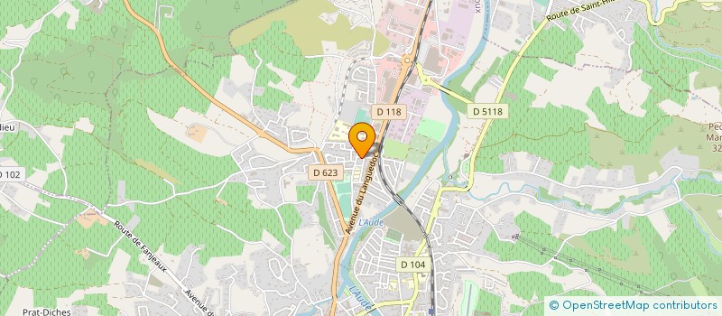 localisation de l'entreprise SCI DE LOGWOS  LIMOUX