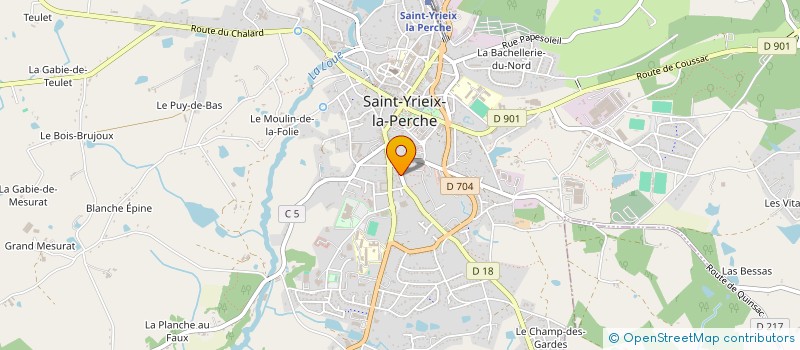 localisation de l'entreprise SCI DE LOMENIE à SAINT-YRIEIX-LA-PERCHE