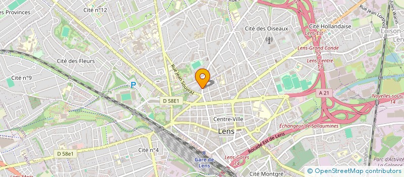 localisation de l'entreprise SCI DE LONDRES  LENS