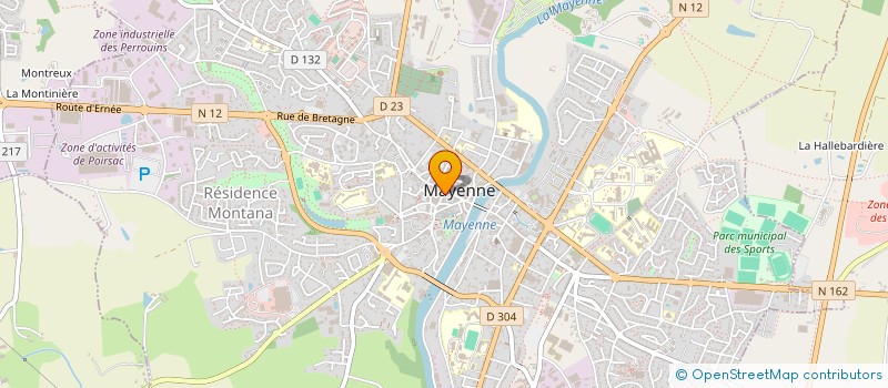 localisation de l'entreprise SCI DE LONGCHAMP à MAYENNE