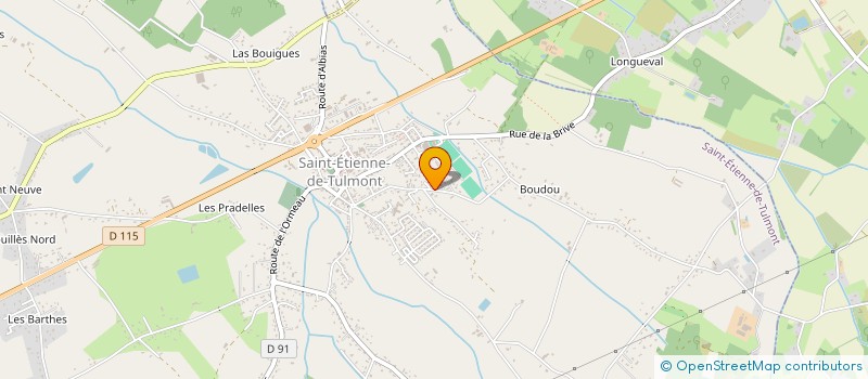 localisation de l'entreprise SCI DE LONGUES AYGUES  SAINT-ETIENNE-DE-TULMONT