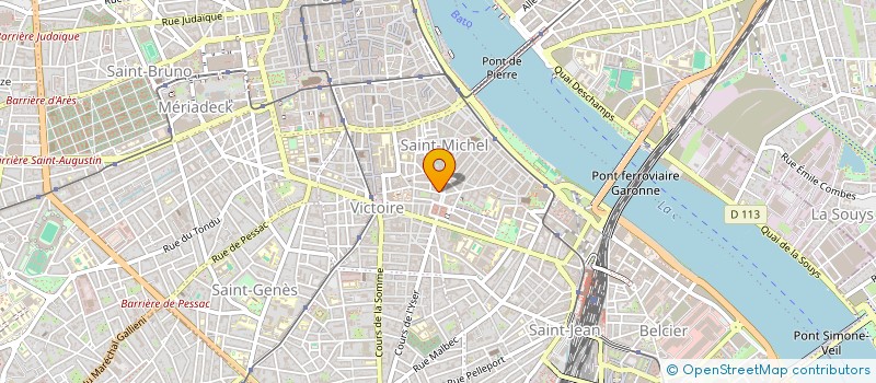 localisation de l'entreprise SCI DE LONTRADE  BORDEAUX