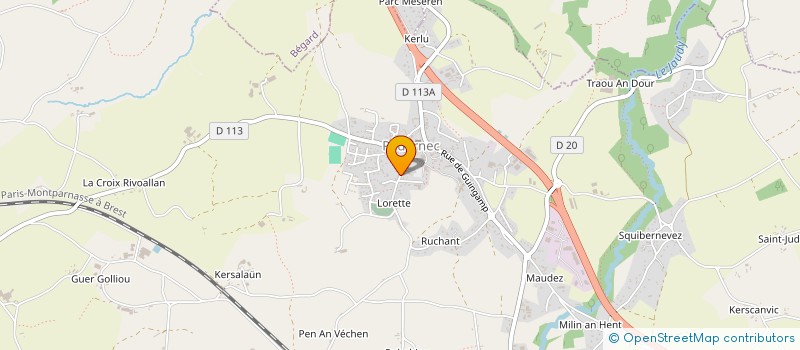 localisation de l'entreprise SCI DE LORETTE  PEDERNEC