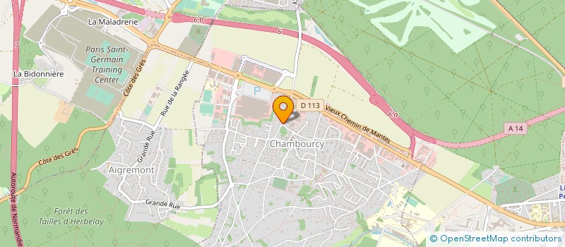 localisation de l'entreprise SCI DE LORRAINE - SCILOR à CHAMBOURCY