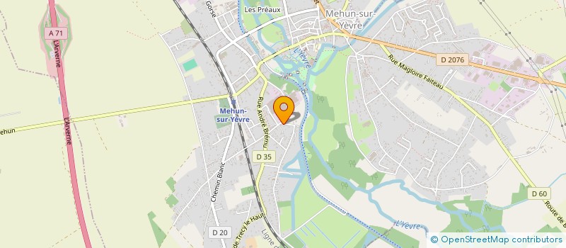 localisation de l'entreprise SCI DE LORROY  MEHUN-SUR-YEVRE