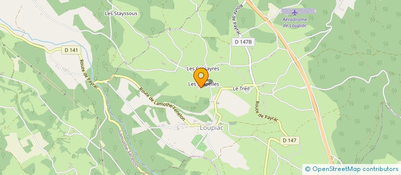 localisation de l'entreprise SCI DE LOUPIAC  LOUPIAC