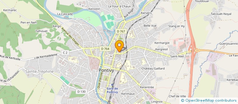 localisation de l'entreprise SCI DE LOURMEL à PONTIVY