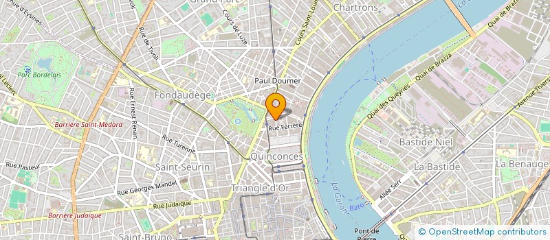 localisation de l'entreprise SCI DE LOUSTAU  BORDEAUX