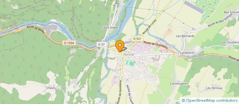 localisation de l'entreprise SCI DE LUCEY  YENNE