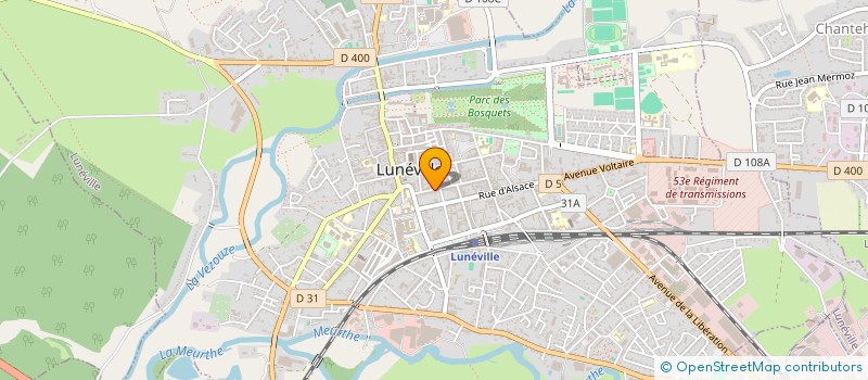 localisation de l'entreprise SCI DE LUNE  LUNEVILLE