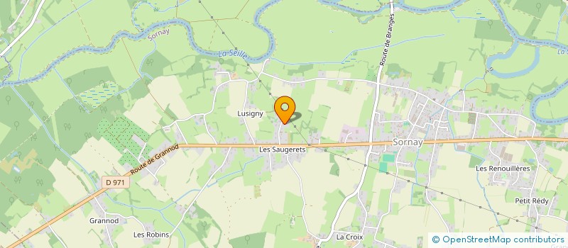 localisation de l'entreprise SCI DE LUSIGNY  SORNAY