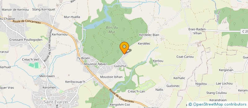 localisation de l'entreprise SCI DE LUZURTUL  SAINT-EVARZEC