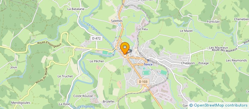 localisation de l'entreprise SCI DE LUZY  TENCE
