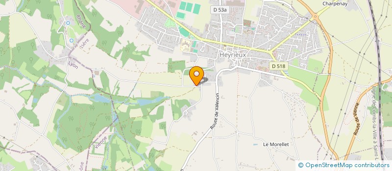 localisation de l'entreprise SCI DE LYON EST  HEYRIEUX