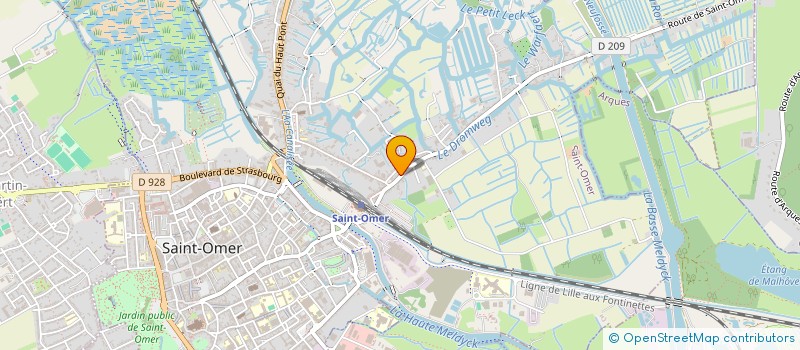 localisation de l'entreprise SCI DE LYZEL  SAINT-OMER