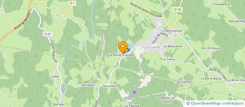 localisation de l'entreprise SCI DE M.C  LAGARDE-MARC-LA-TOUR