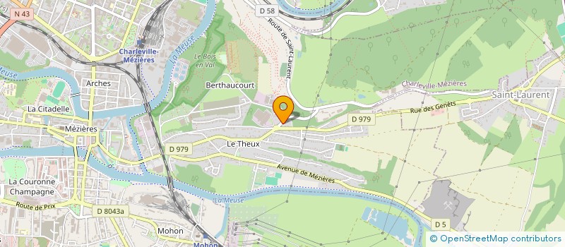 localisation de l'entreprise SCI DE M.E.R.S.  CHARLEVILLE MEZIERES