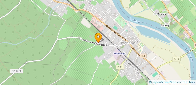 localisation de l'entreprise SCI DE MA LAND  PODENSAC