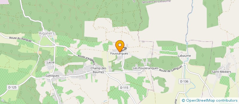 localisation de l'entreprise SCI DE MADI  AIGALIERS