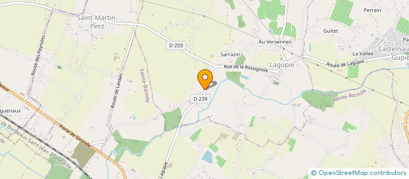 localisation de l'entreprise SCI DE MAGISTRAT  LAGUPIE