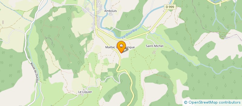 localisation de l'entreprise SCI DE MAILLAC  NANT