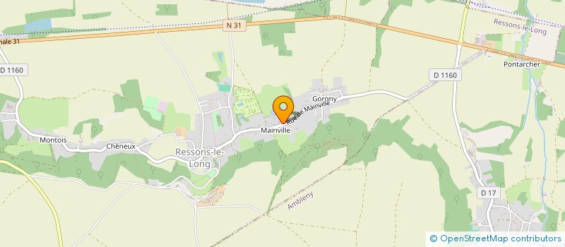 localisation de l'entreprise SCI DE MAINVILLE  RESSONS-LE-LONG