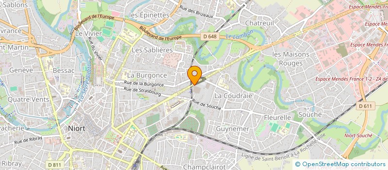 localisation de l'entreprise SCI DE MAISON RONDE à NIORT