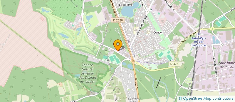 localisation de l'entreprise SCI DE MAISONNEUVE  SAINT-CYR-EN-VAL