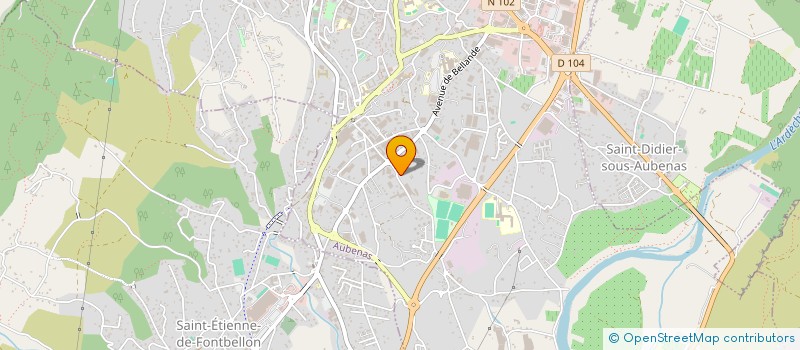 localisation de l'entreprise SCI DE MALAGRATTE à AUBENAS