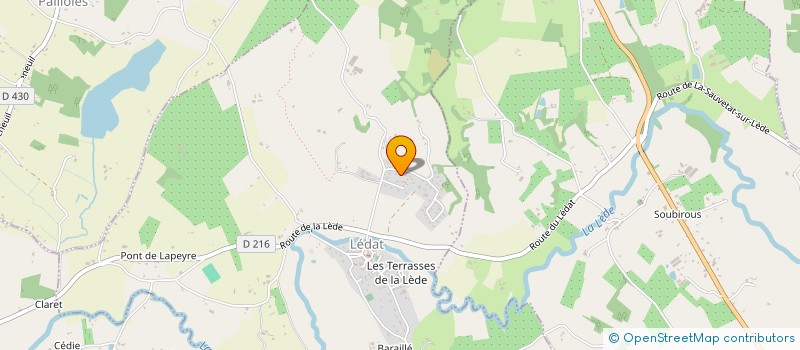 localisation de l'entreprise SCI DE MALBEC  LEDAT