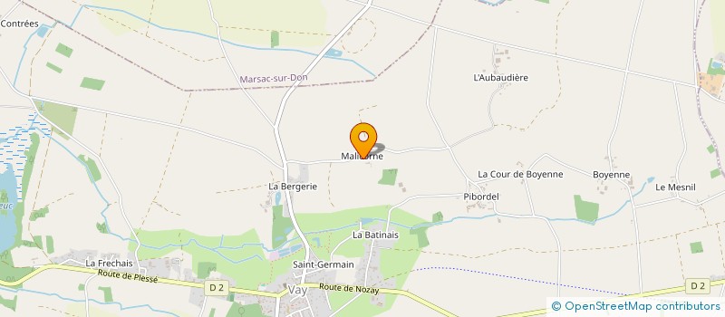 localisation de l'entreprise SCI DE MALICORNE  VAY