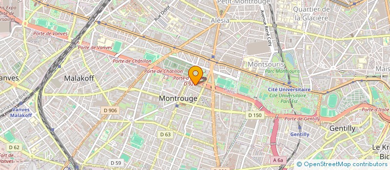 localisation de l'entreprise SCI DE MANIVENA  MONTROUGE